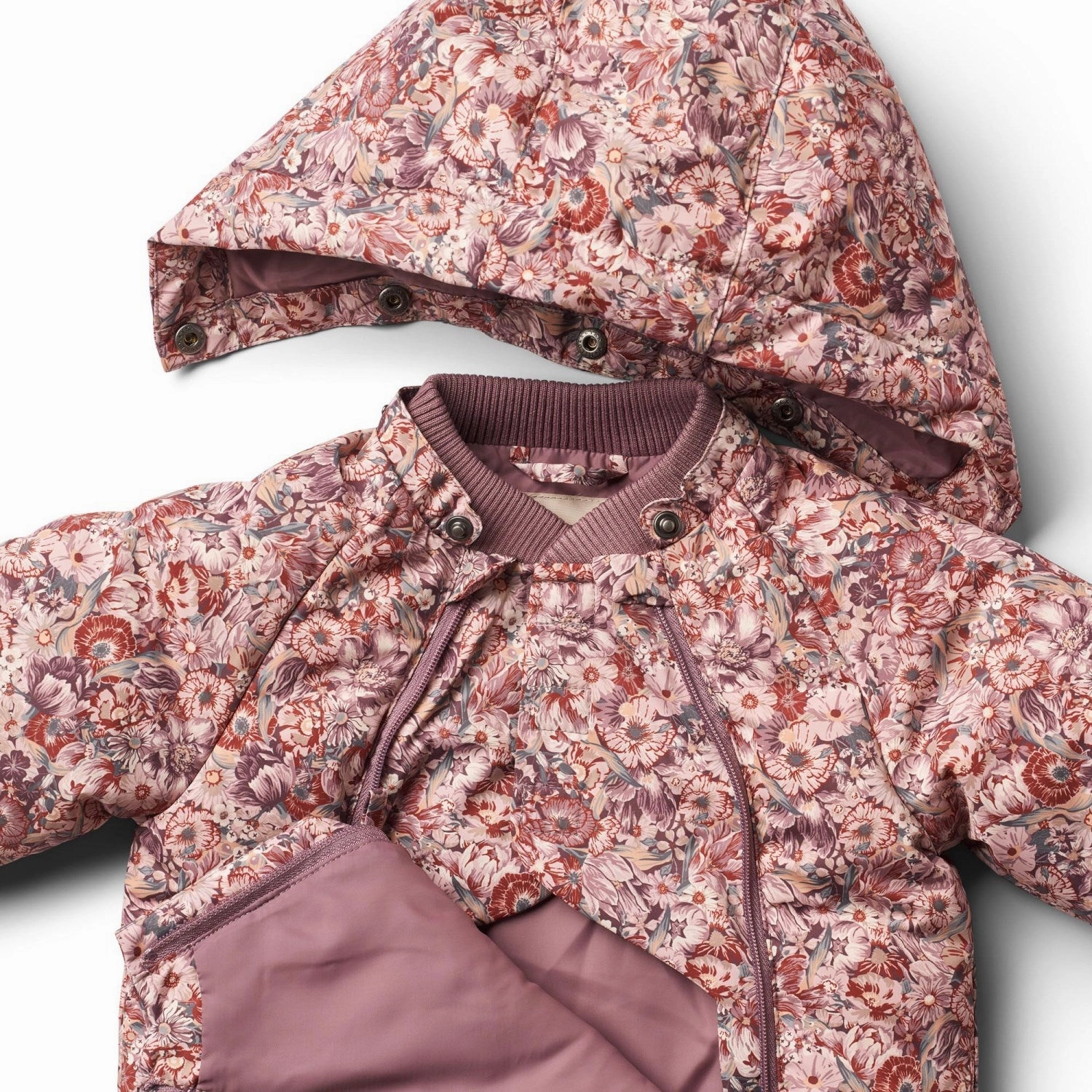Wheat Flowers In Plenty Puffer Jacket Morgen CompactFoldable