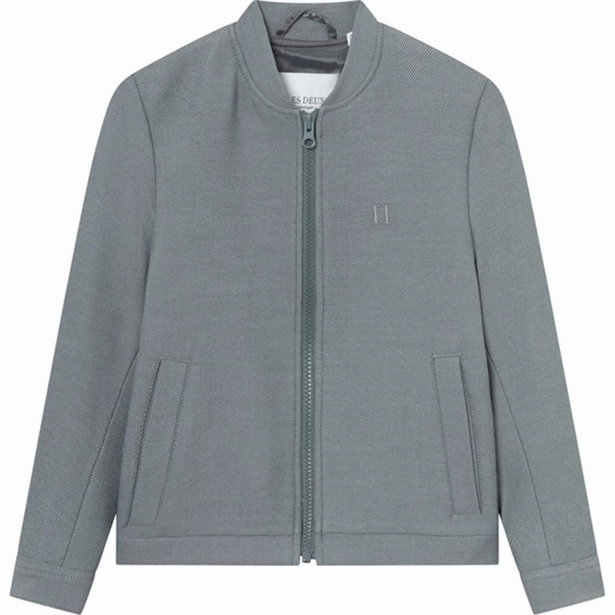 Les Deux Kids Turbulence Blue Melange Como Bomber Jacket 2.0 Light Reflective Logos