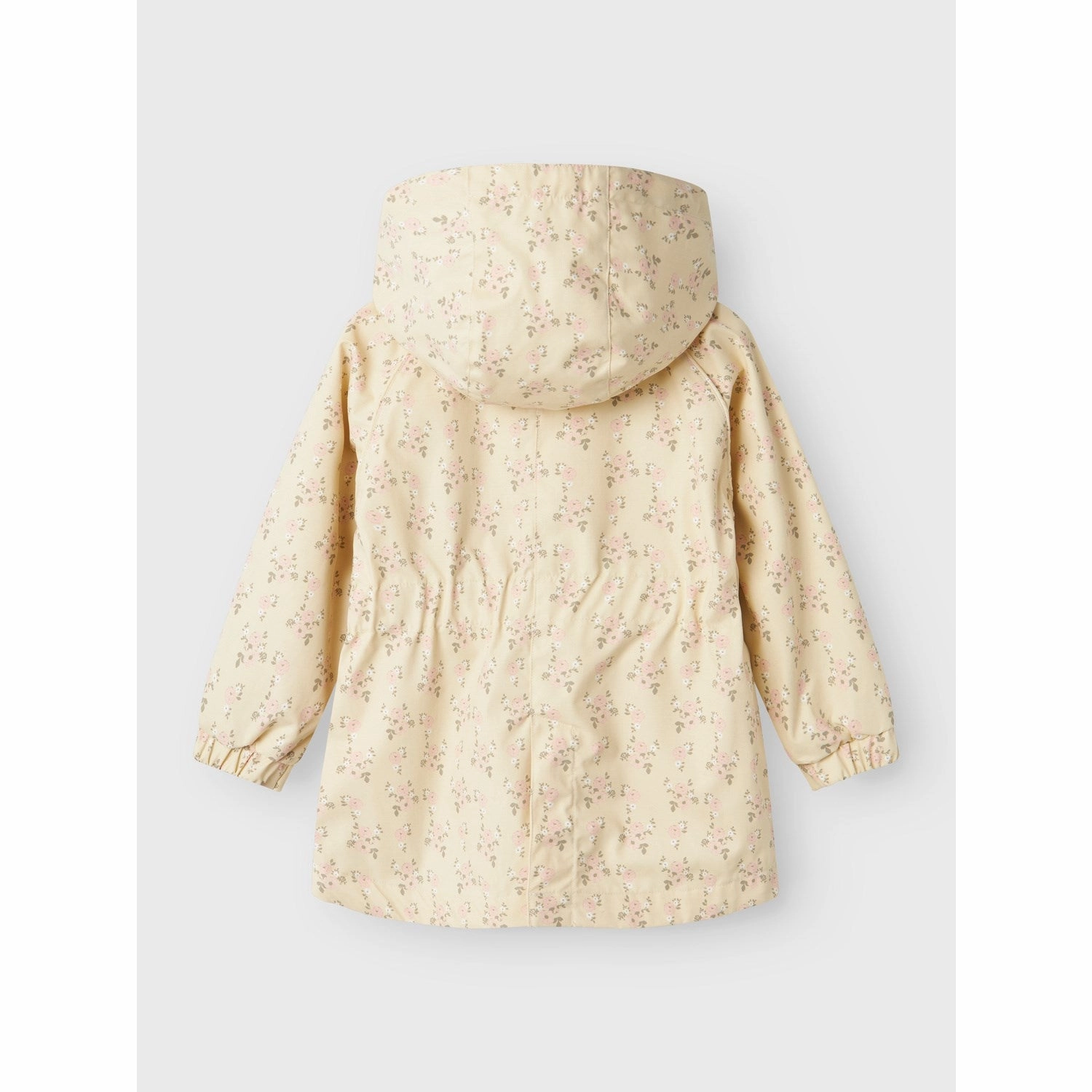 Lil'Atelier Bleached Sand Gerda Long Jacket AOP Fo Autumn Ready