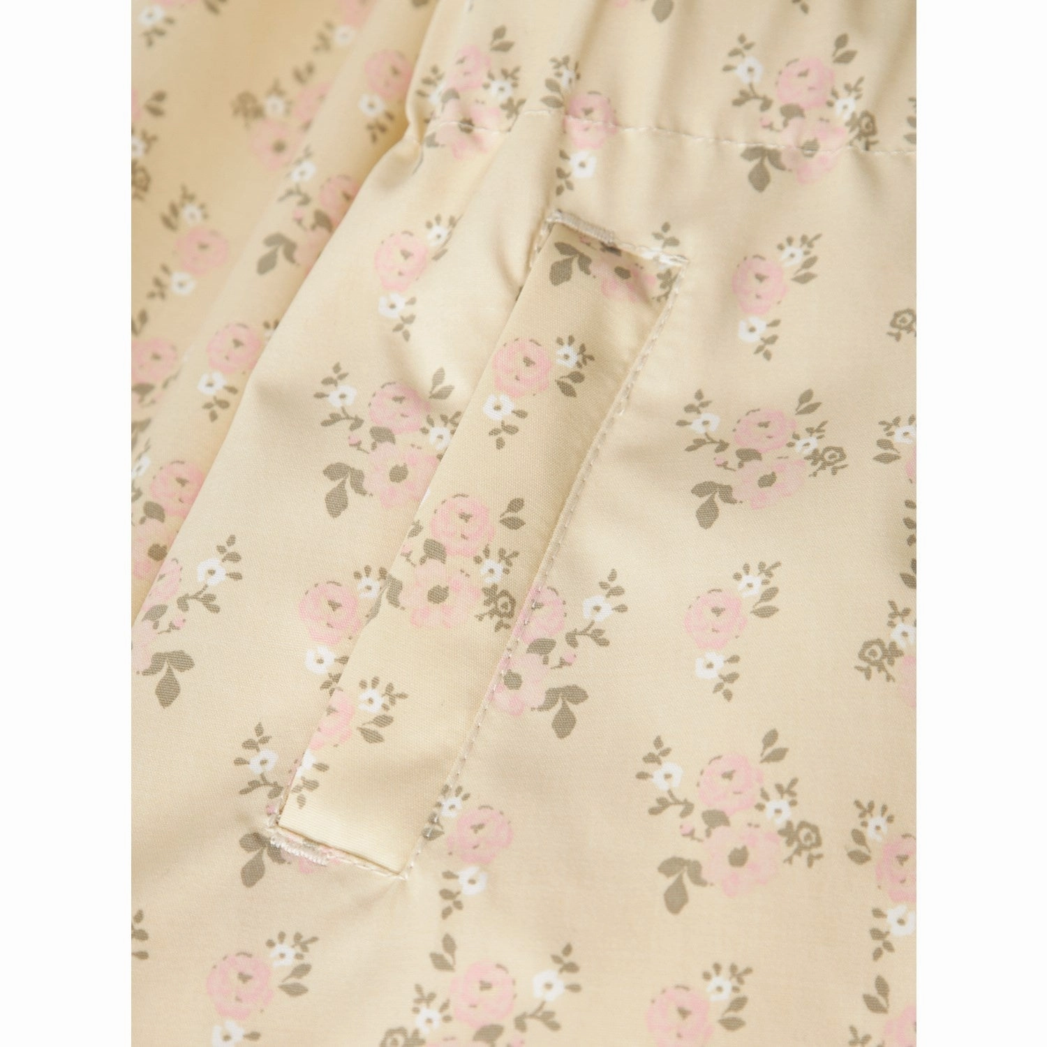 Teflon coating Lil'Atelier Bleached Sand Gerda Long Jacket AOP Fo