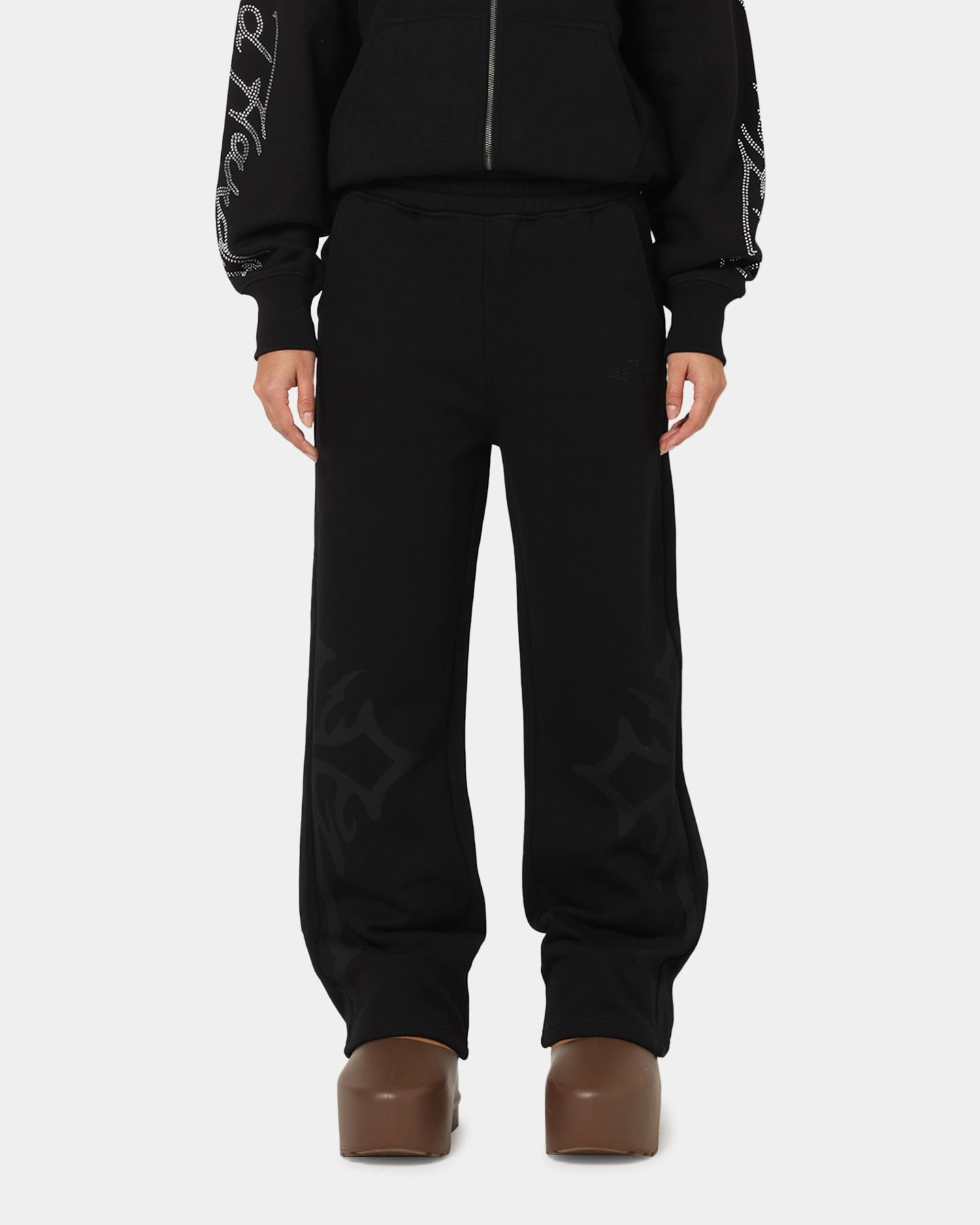 Ed Hardy Trinity Sweatpants Black Casual Performance Wear Breathable fabric