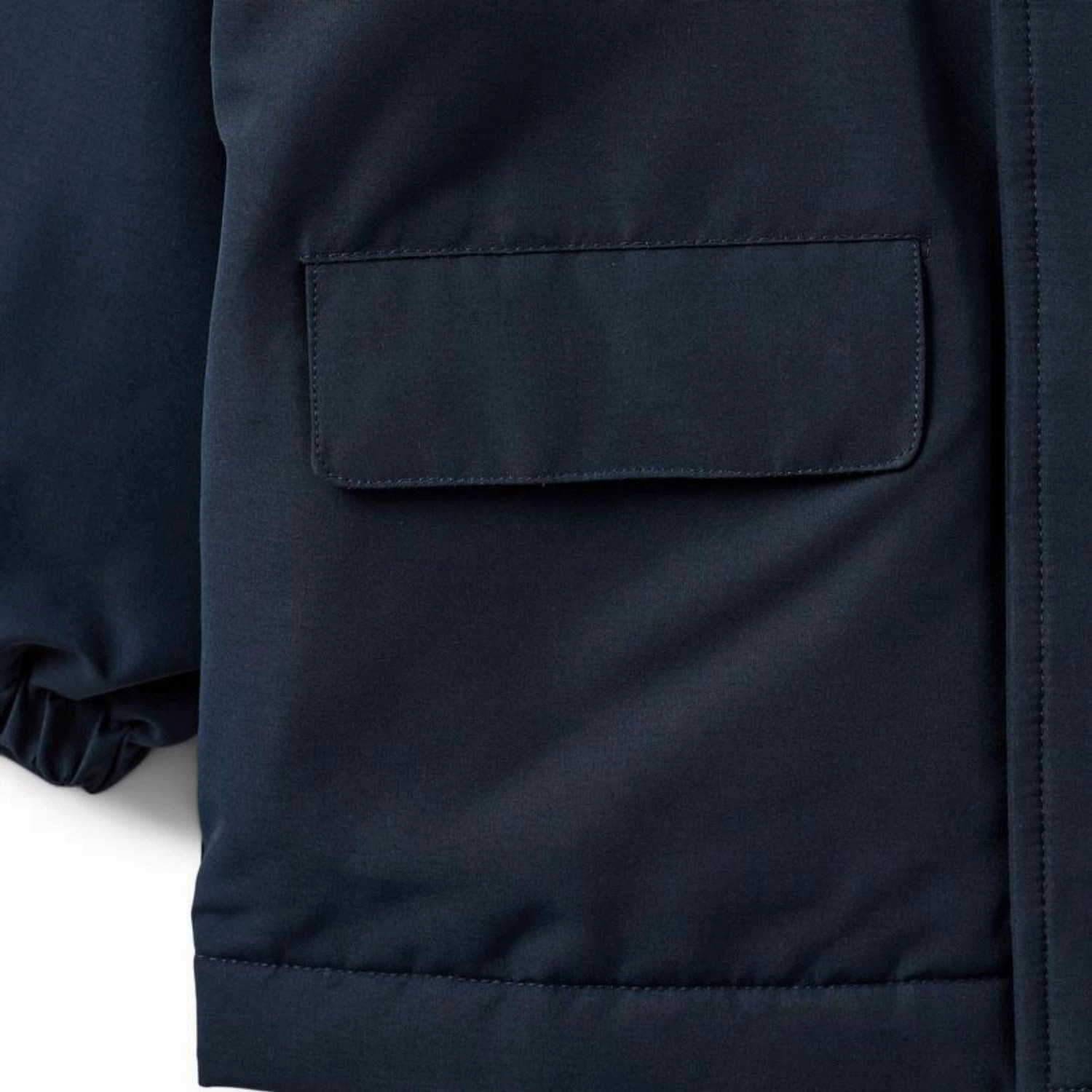 Sofie Schnoor Dark Blue Jacket Adjustable Hood Feature