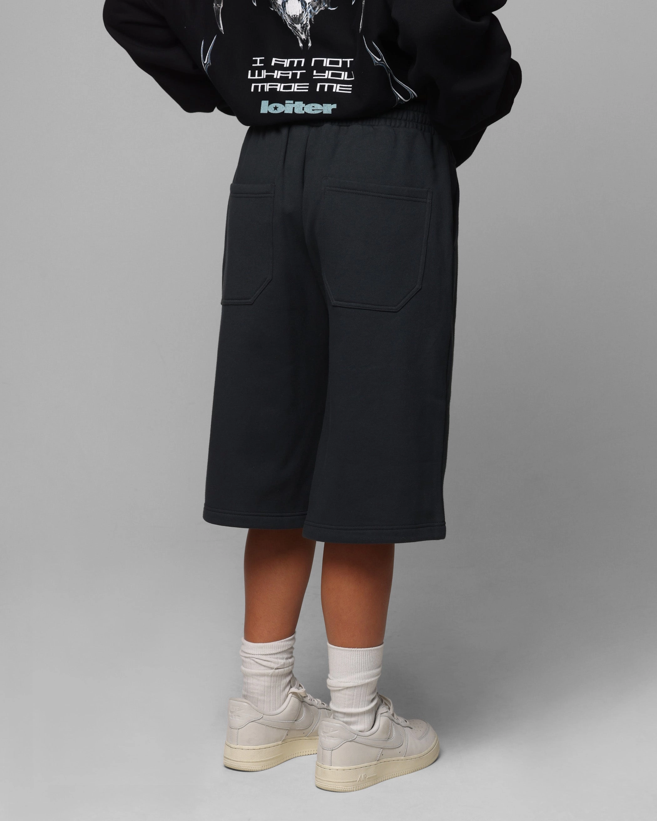 Loiter Hybrid Premium Shorts Charcoal Lightweight Wear