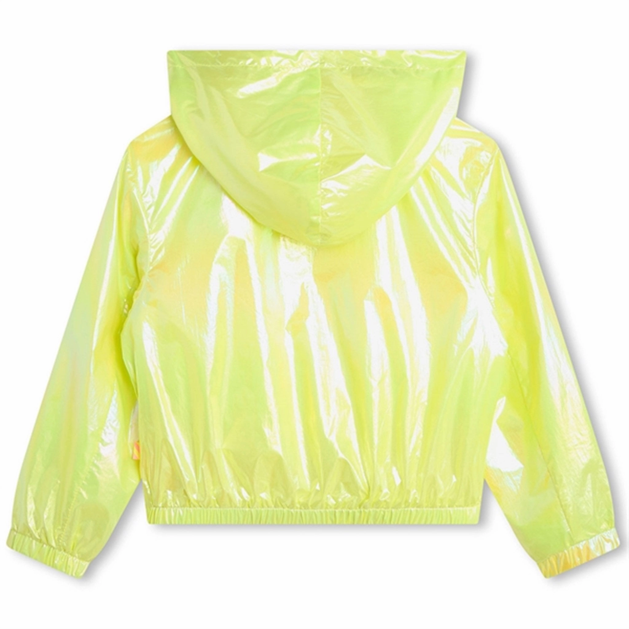 Billieblush Ochre Hooded Windbreaker Heat Sealed Edges Reflective Safety Accents