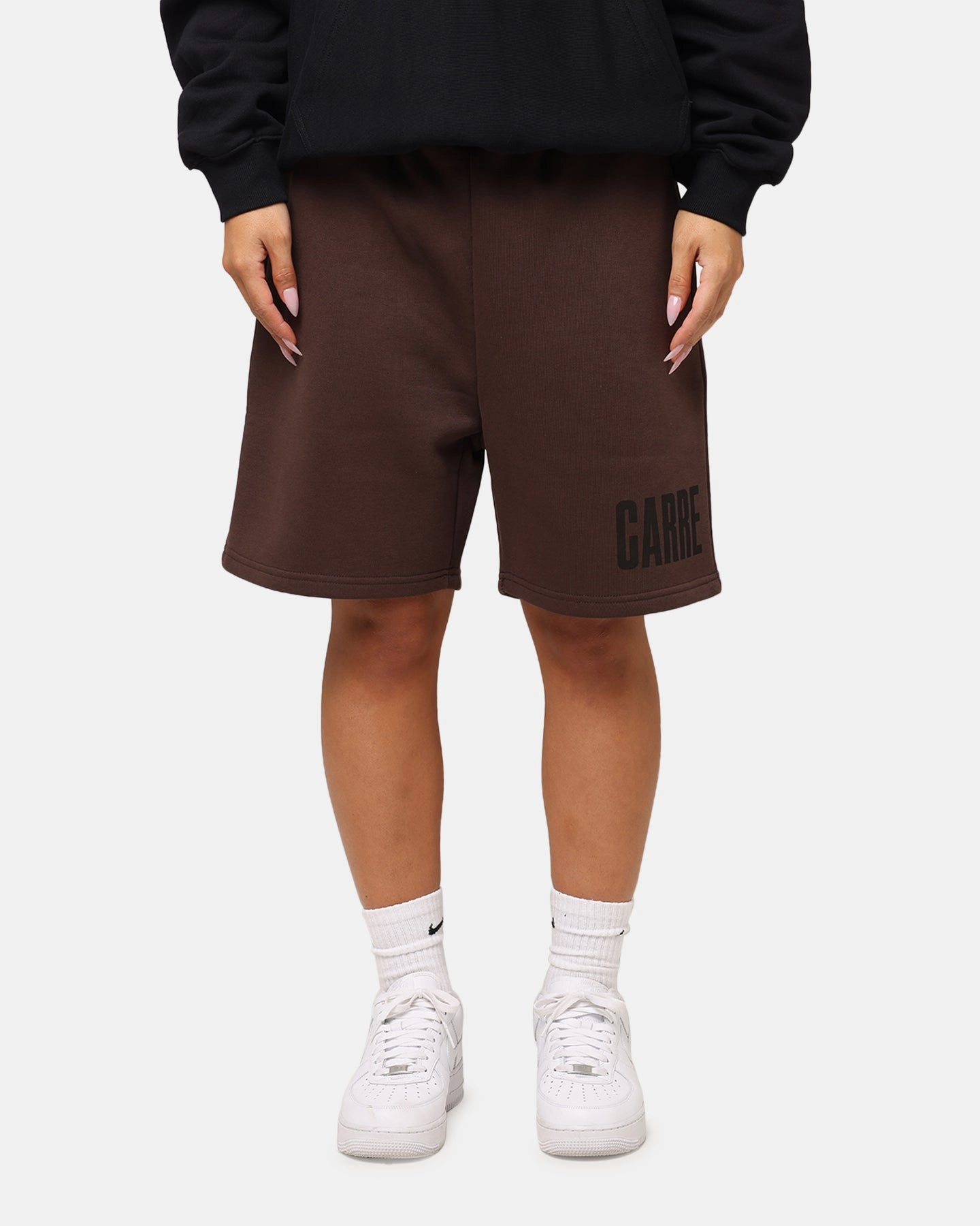Carre Premium Essentials Sweat Shorts Chocolate Functional Fit