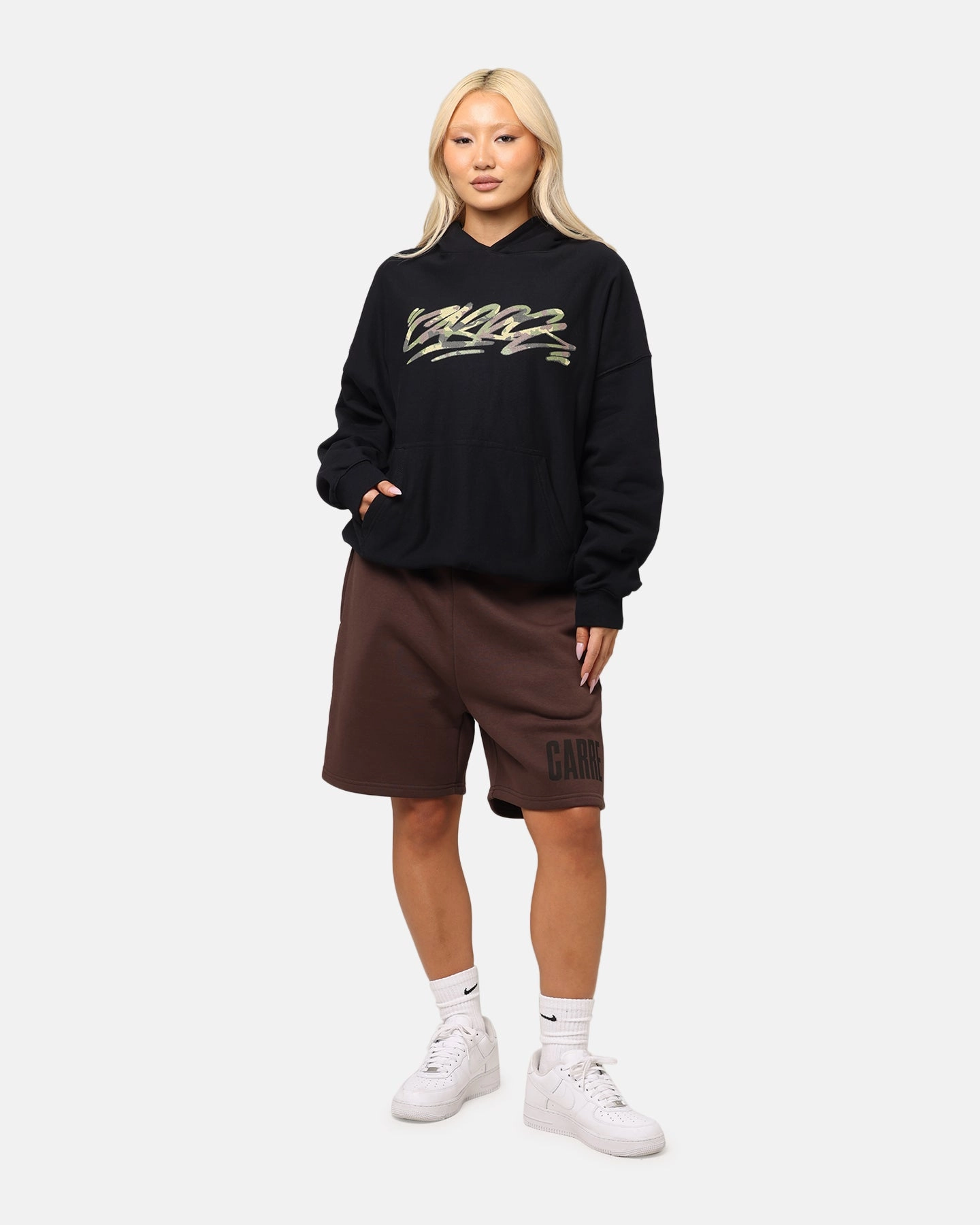 AbrasionResistantPanels Sport Layer Carre Premium Essentials Sweat Shorts Chocolate