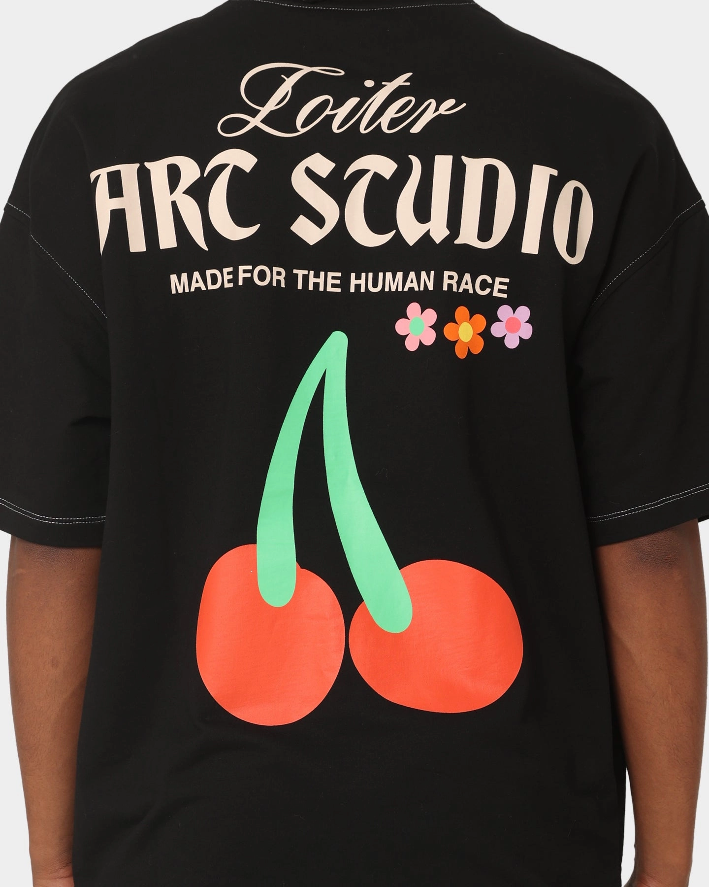 Loiter Studio Oversized T-Shirt Black Outdoor Trend Unisex Core