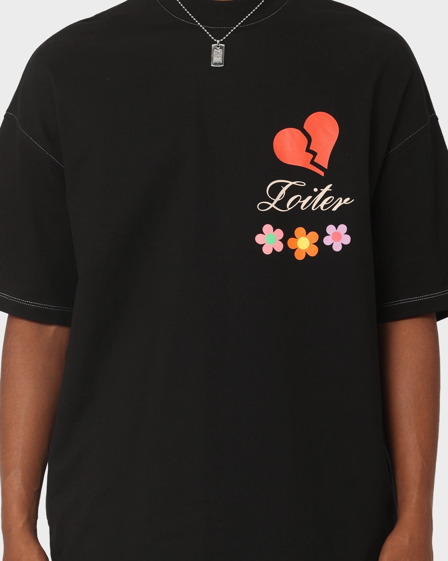 Loiter Studio Oversized T-Shirt Black BreathableMeshLining
