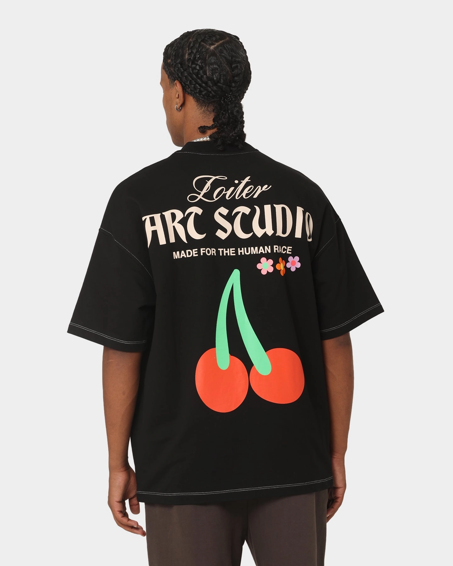 Loiter Studio Oversized T-Shirt Black Casual Touch
