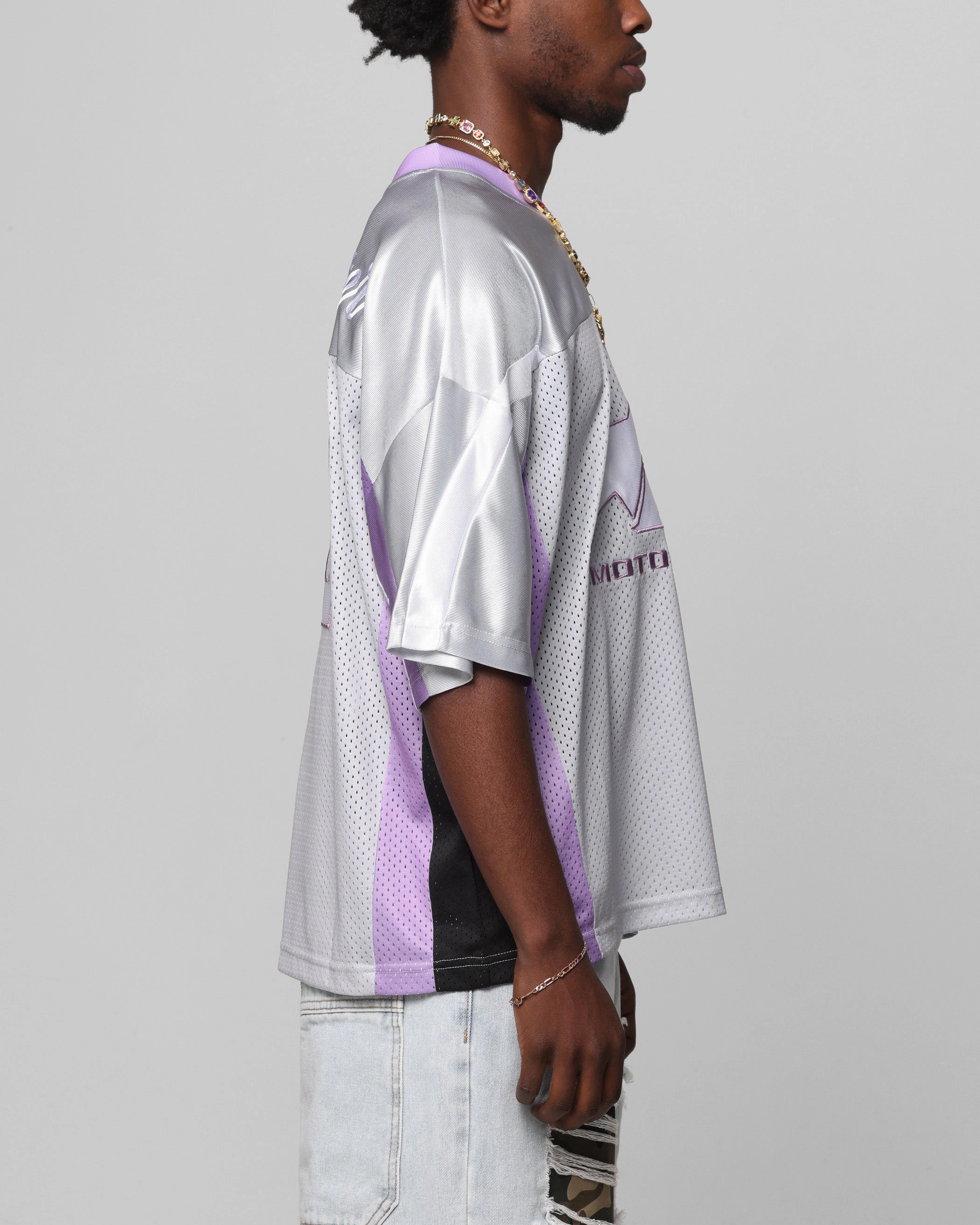 Chafe Free Loiter End Zone Jersey Grey/Purple