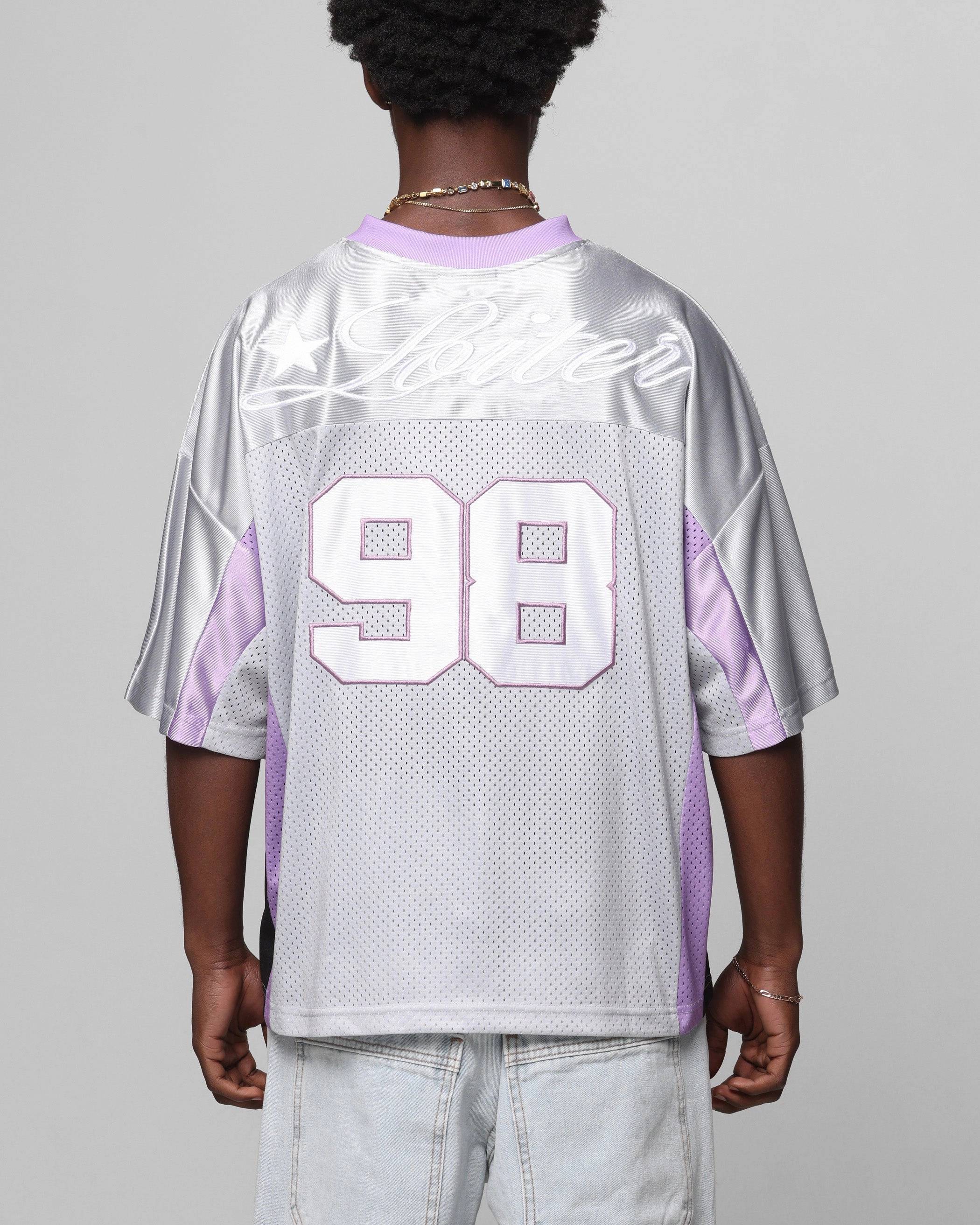 Yarn Dye Technique Loiter End Zone Jersey Grey/Purple