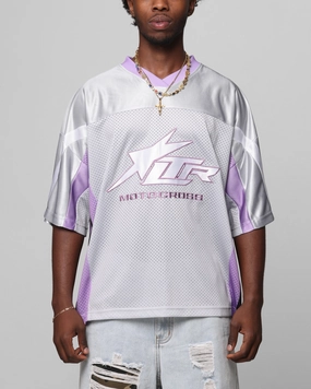 Loiter End Zone Jersey Grey/Purple Sleek Look