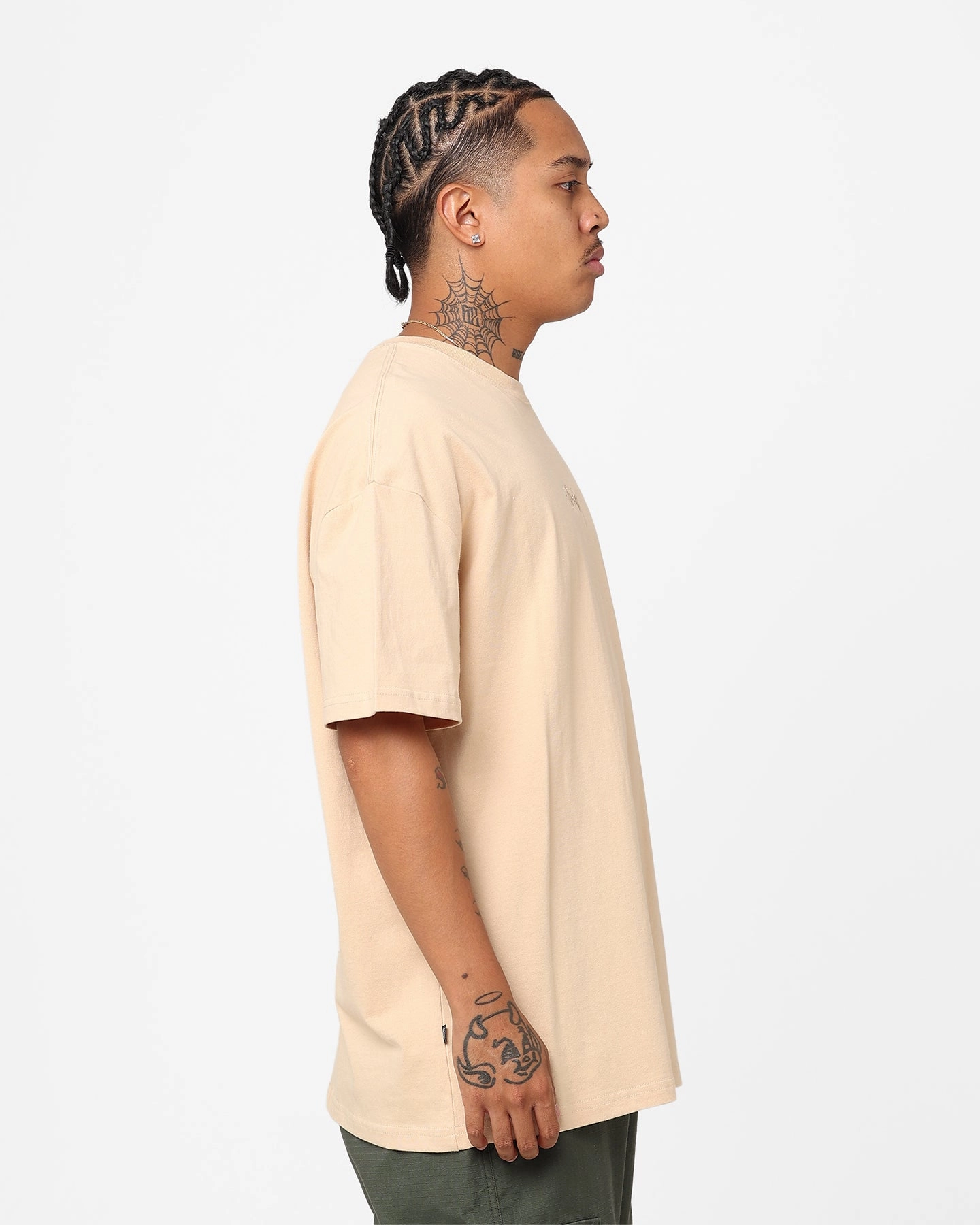 Stussy Tonal Stock Oversized Heavy Weight T-Shirt Pigment Cream Layering Essential
