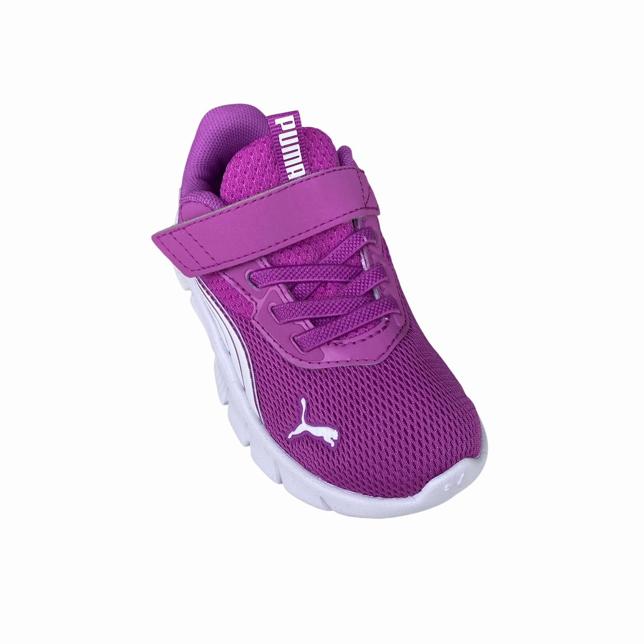 Puma scarpa da ginnastica da bambino FlexFocus Modern AC  Inf 311523-03 bacca selvatica-bianco wide - toe box shoes