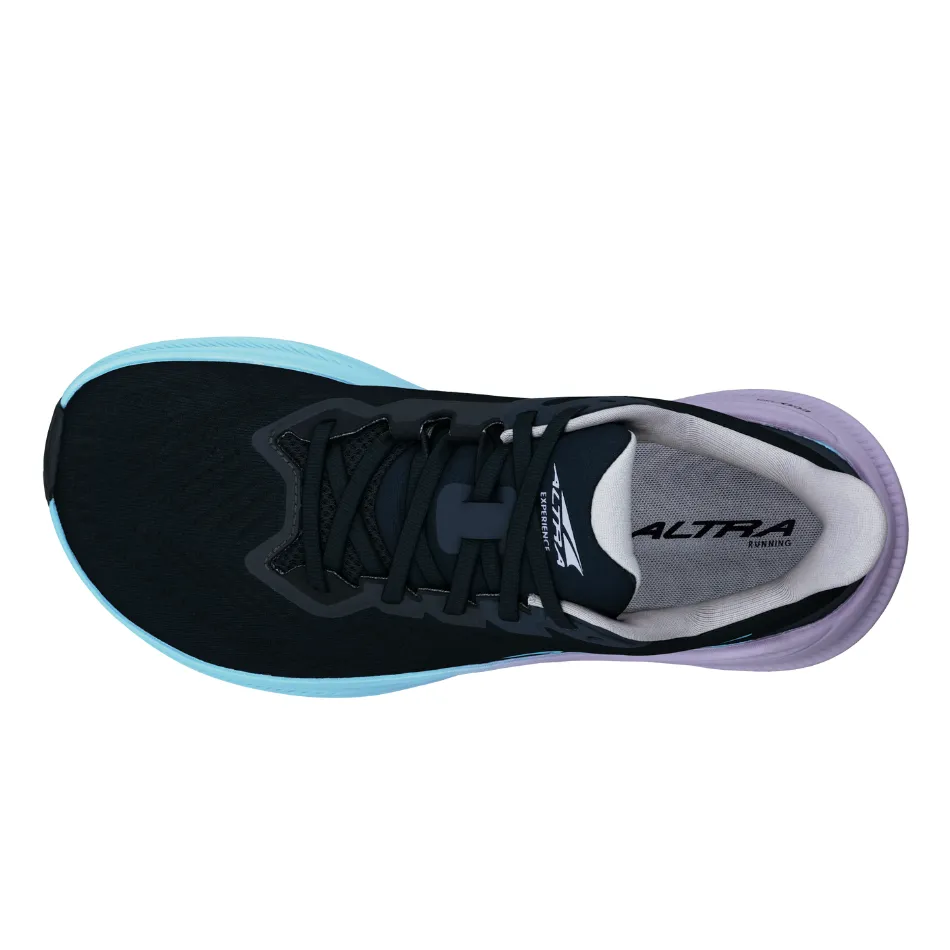Altra Women's Experience Flow 2 Running Shoes in Black/Light Blue AW25 Softer Touch Impact Diffusion Plate