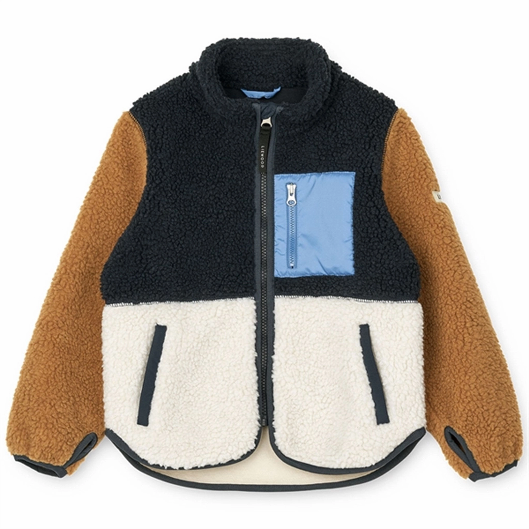 Noise Reduced Fabric Utility Inspired Look Liewood Nolan Jacket Midnight Navy Multi Mix