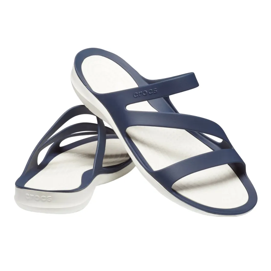 Thermoplastic Uppers Crocs sandalo basso da donna Swiftwater 203998 462 blu bianco