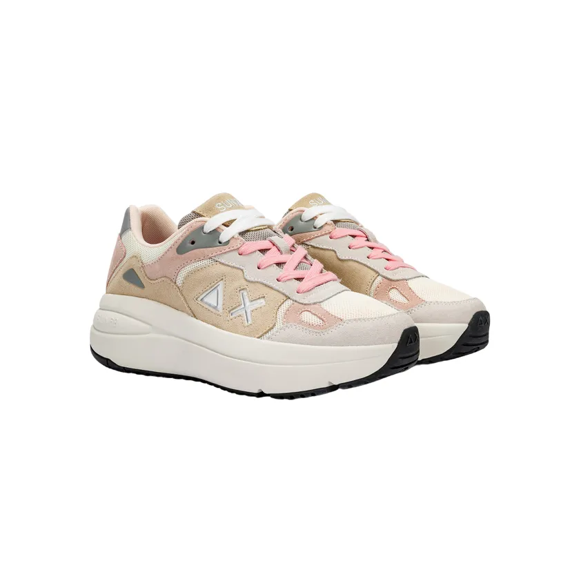 Sun68 scarpa sneakers da donna Venus Z34219 31 bianco-panna running in a wellness retreat shoes Foam Padded Collar