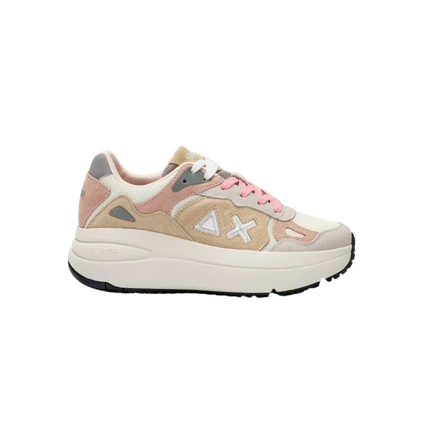 Sun68 scarpa sneakers da donna Venus Z34219 31 bianco-panna MultiSurface