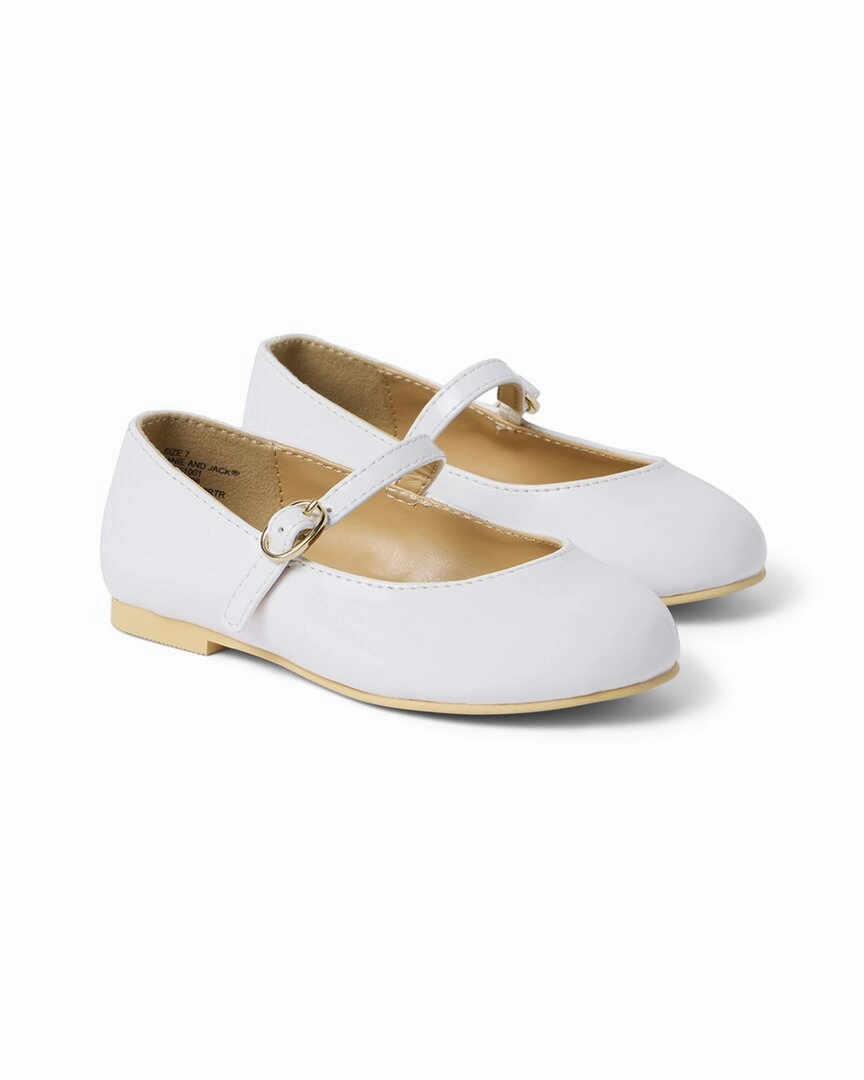 Janie and Jack Buckle Strap Ballet Flat Slim Look