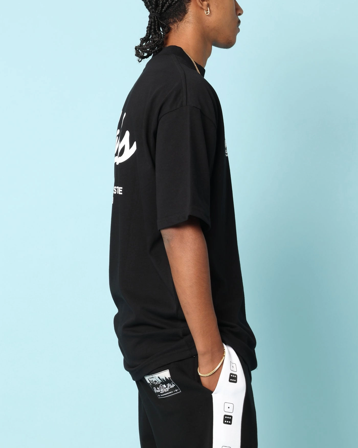 Carr?? Gorgeous Script Oversized T-Shirt Black Tear Resistant