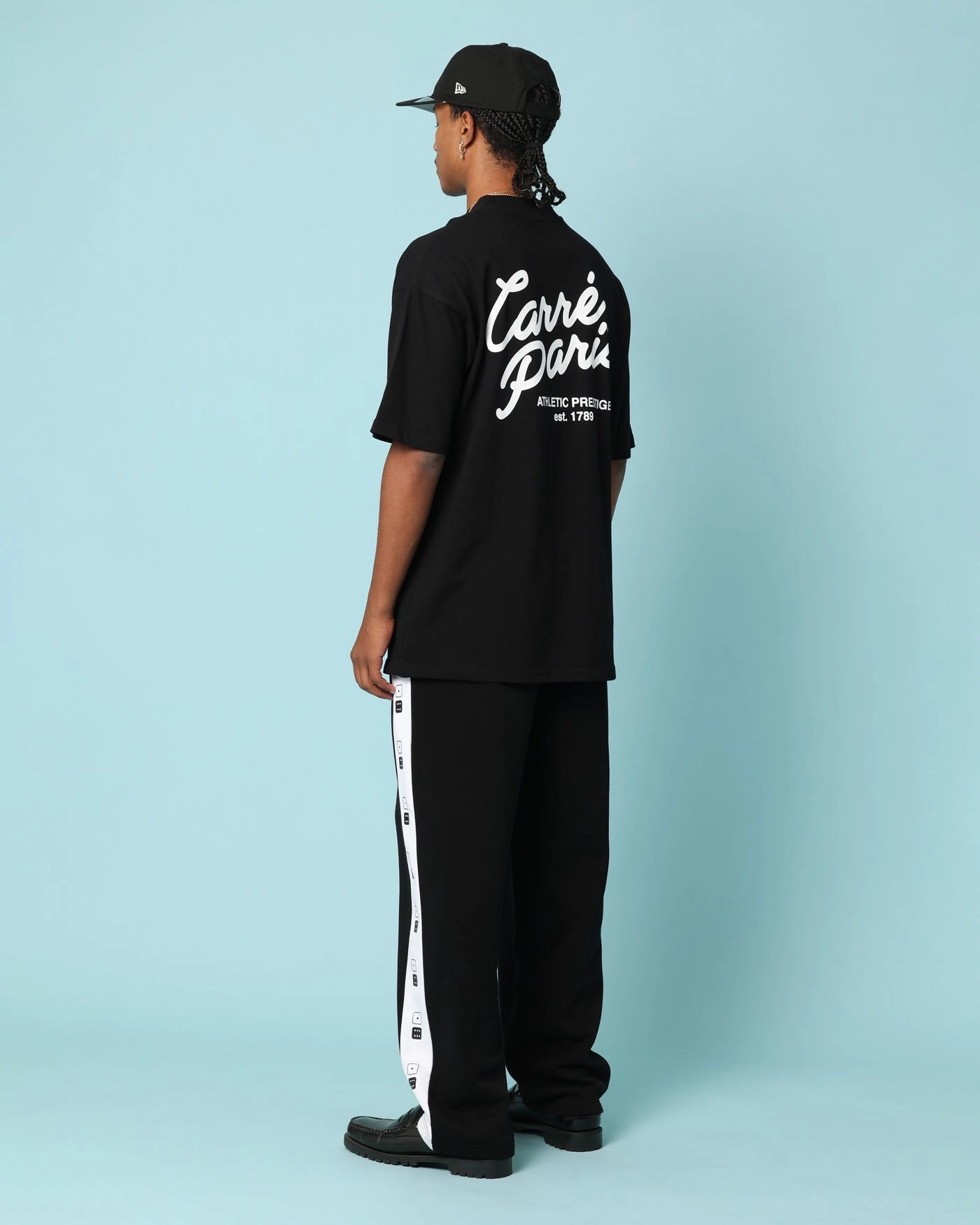 Fashionable Hypoallergenic Textile Carr?? Gorgeous Script Oversized T-Shirt Black