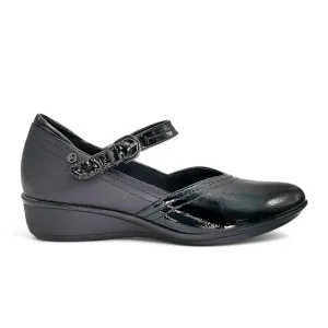 Revere Narita Mary Jane (Women) - Black Patent