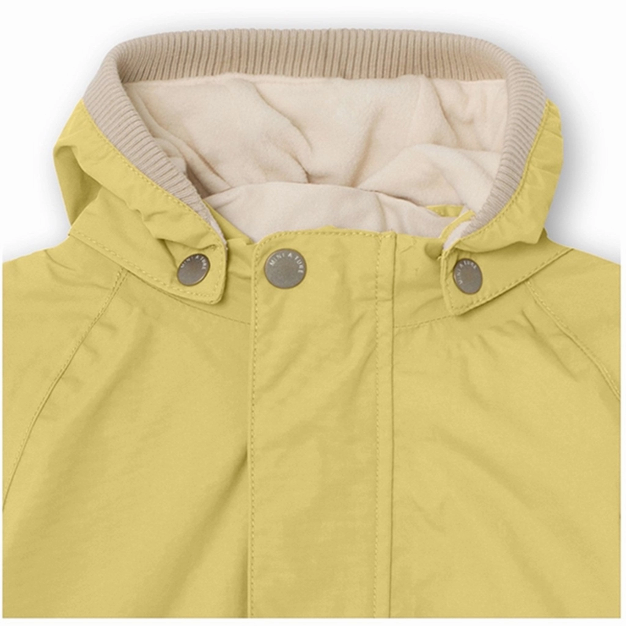 Reflective accents Clean Silhouette MINI A TURE Wally Spring Jacket w/Fleece Lining Dusky Citron