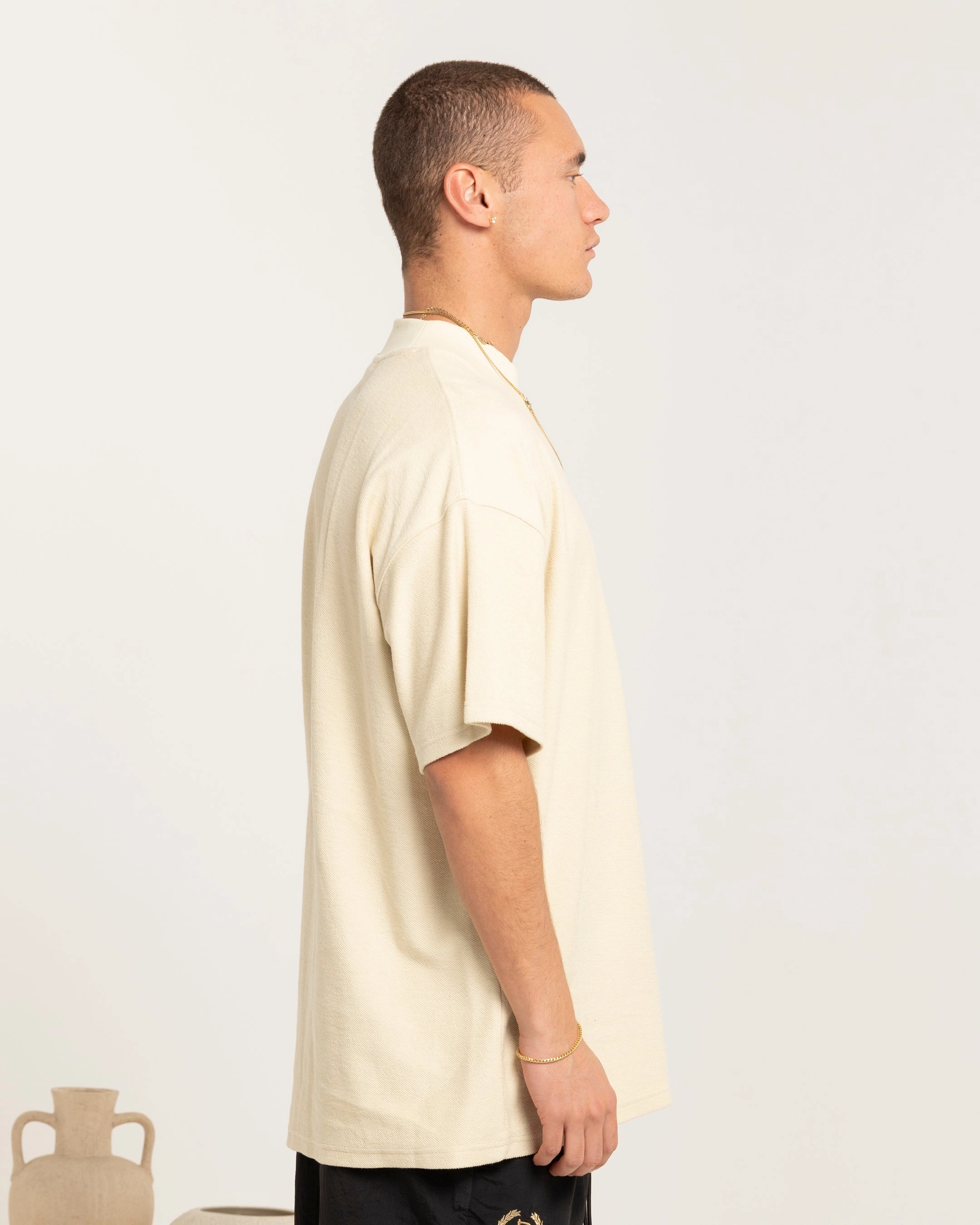All Season Wear Seasonal Wear Carre Terry Oversized T-Shirt Light Stone
