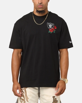 New Era Las Vegas Raiders Rose Oversized T-Shirt Black Garment Dyed Technique