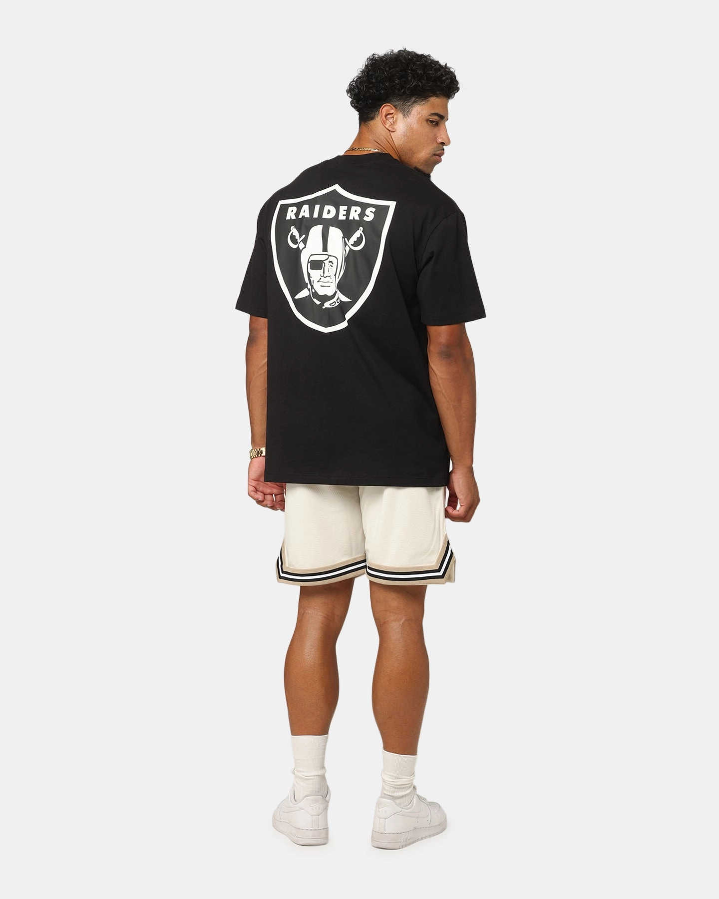 New Era Las Vegas Raiders Rose Oversized T-Shirt Black Odor Control Finish