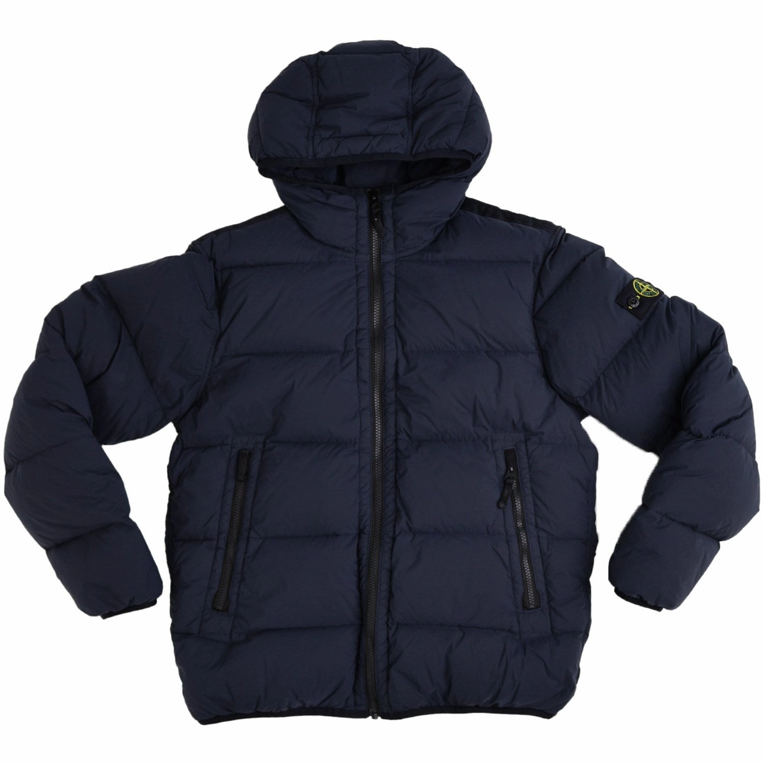 Stone Island Navy Blue Real Down Jacket Unisex Casual Fit Seam Sealed Technology