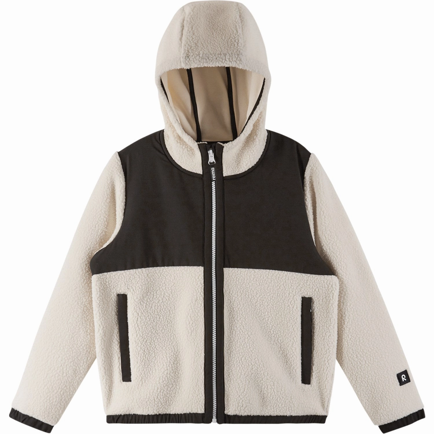 Reima Light Beige Turbo Light Beige Fleece hoodie Erasable Stains Treatment