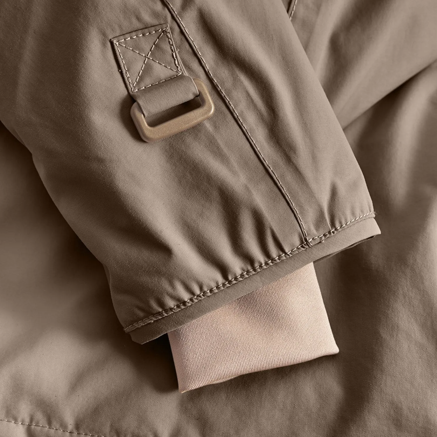 Mini A ture Morel grey Wang Fleece Winter Jacket m. Fur Moisture Wicking Lining All Day Layering
