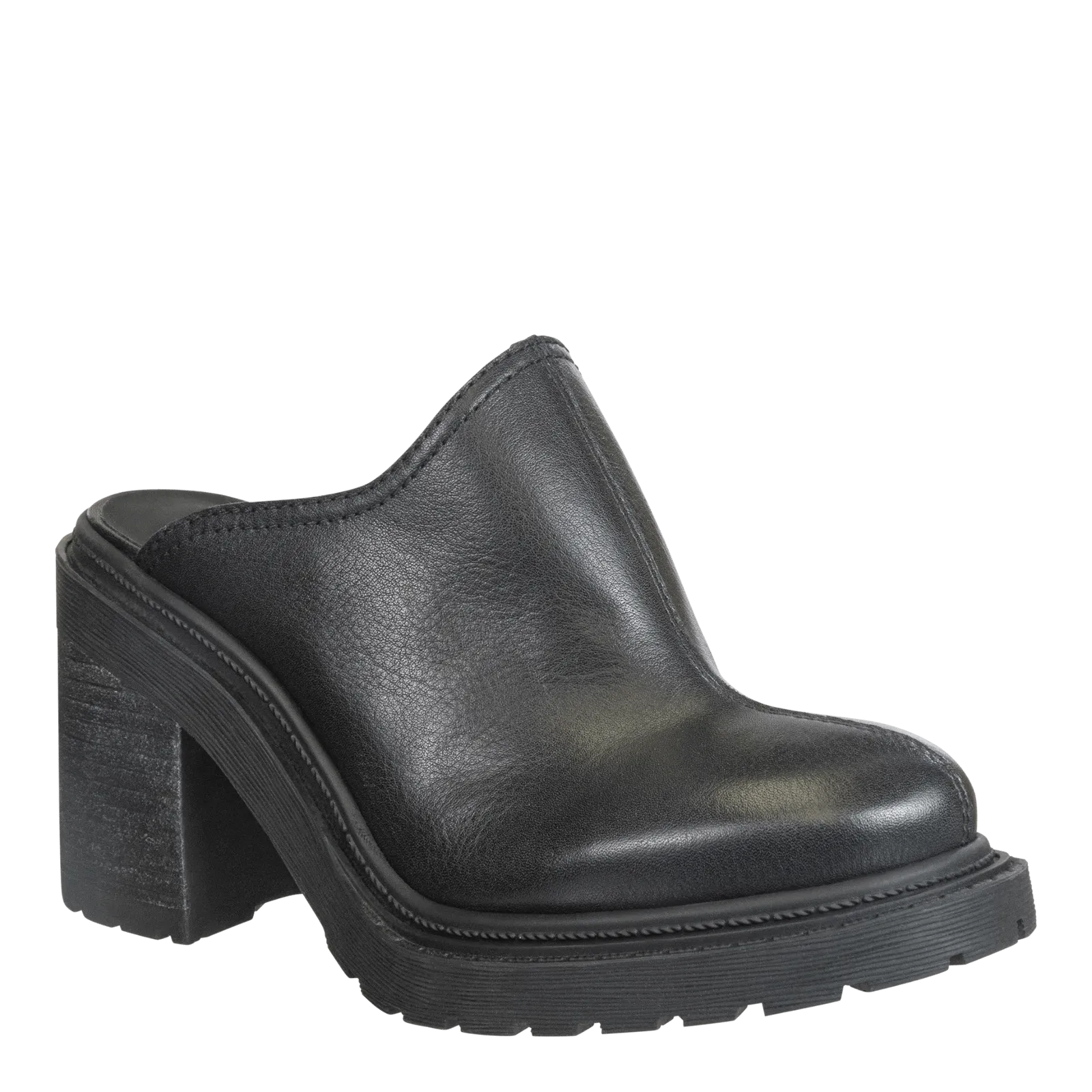 Rise Slip-On Heeled Mule • Black