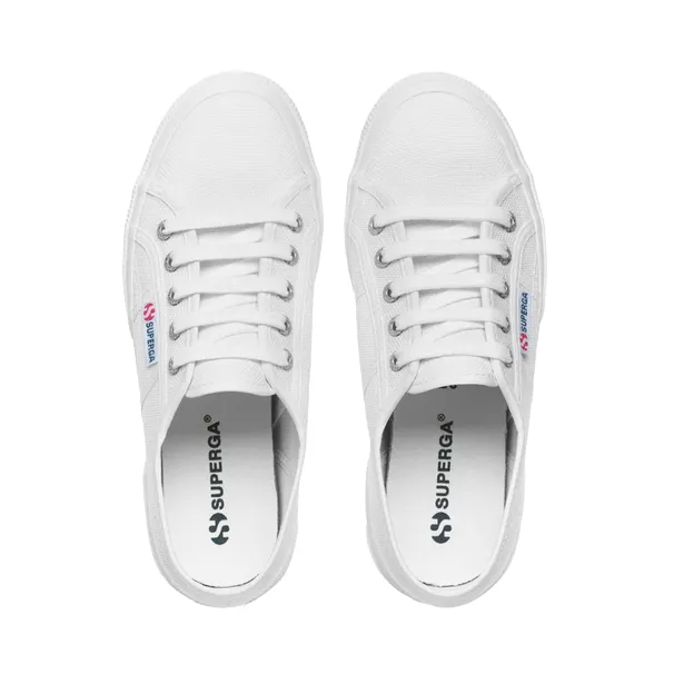Multi Density Layering Superga scarpa sneakers unisex in tela 2750 Cotu Classic S000010 901 bianco