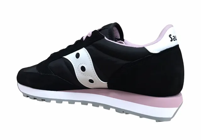 Saucony Original scarpa sneakers da donna Jazz S1044-626 nero-bianco Arch Stability Technology Anti Wrinkle