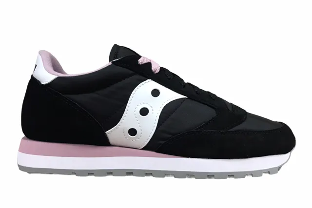 molded footbed shoes Saucony Original scarpa sneakers da donna Jazz S1044-626 nero-bianco