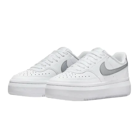 Nike scarpa Sneakers da donna Court Vision Alta Leather DM0113 101 bianco platino Durable Stitching