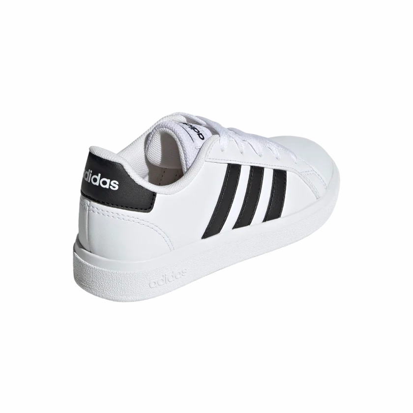 Meta-Rocker track running shoes Adidas scarpa sneakers da ragazzi Grand Court 2.0 K GW6511 bianco nero