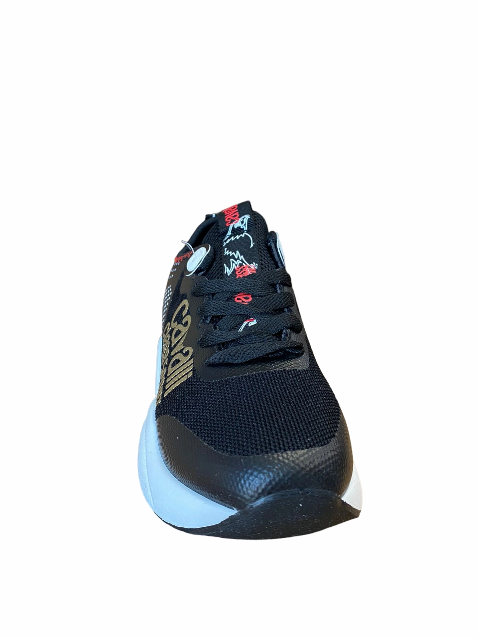 Cavalli Class Sport sneakers casual da donna con zeppa S00CW8635 999 nero cushioned running pick
