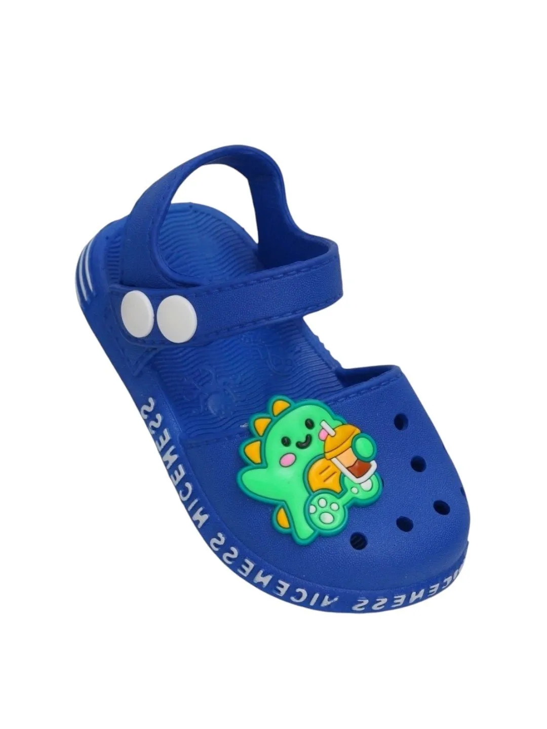 Roaring Fun Dino Detail Sandals in Deep Blue