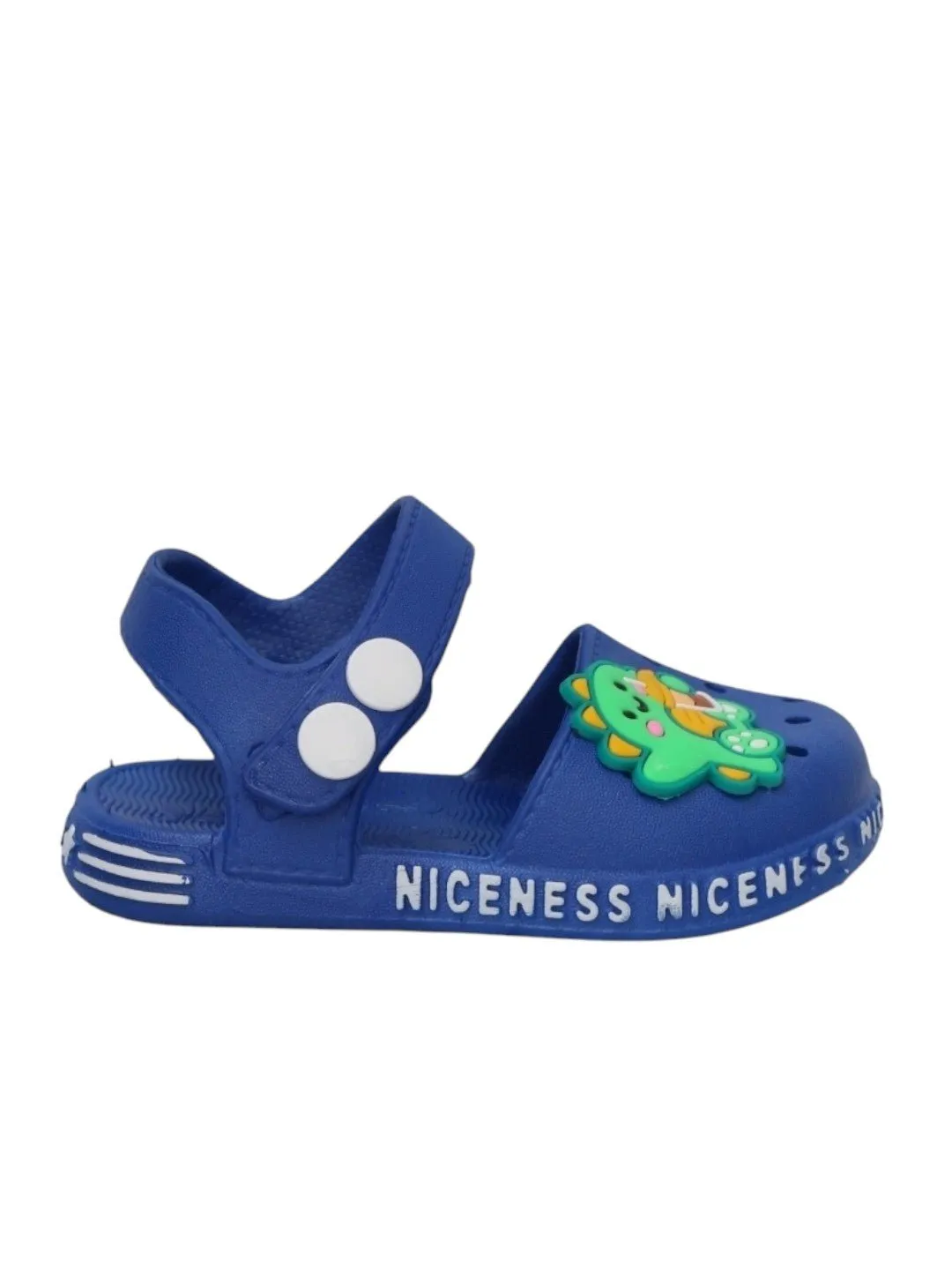 Roaring Fun Dino Detail Sandals in Deep Blue