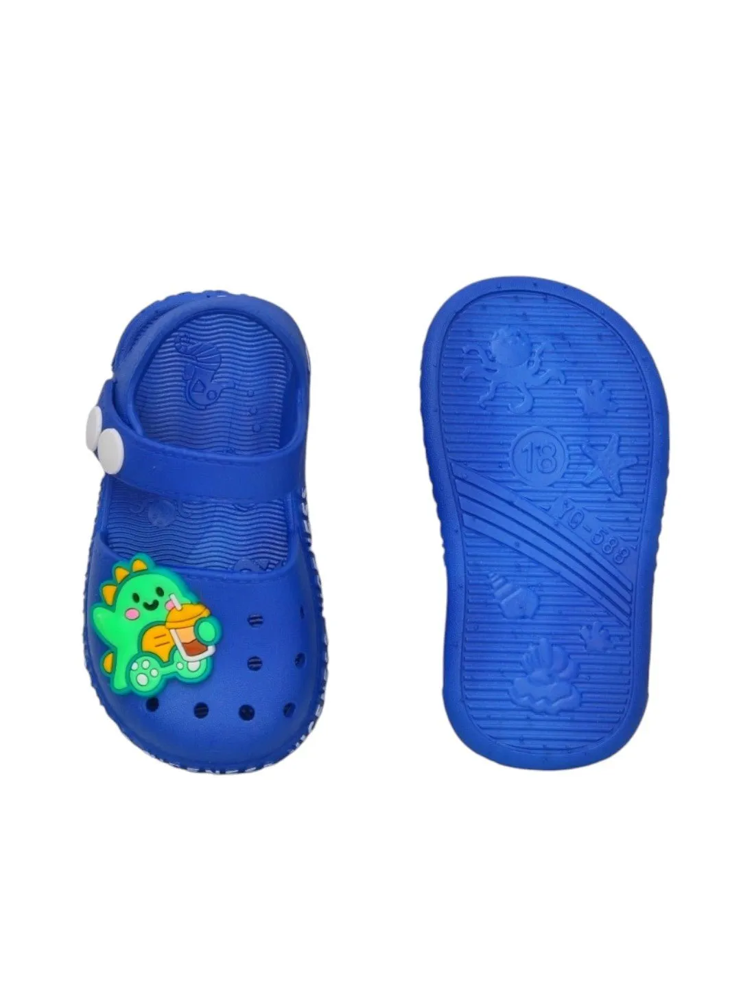 Roaring Fun Dino Detail Sandals in Deep Blue