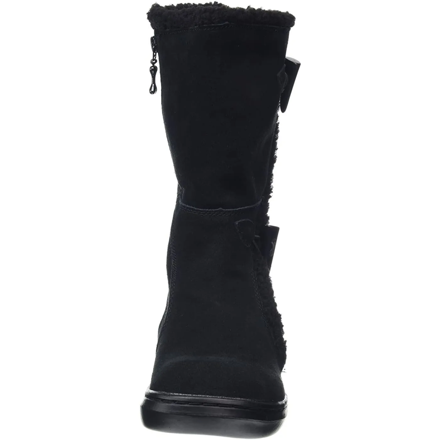 Rocket Dog Slope Black Womens Suede Mid Calf Boots
