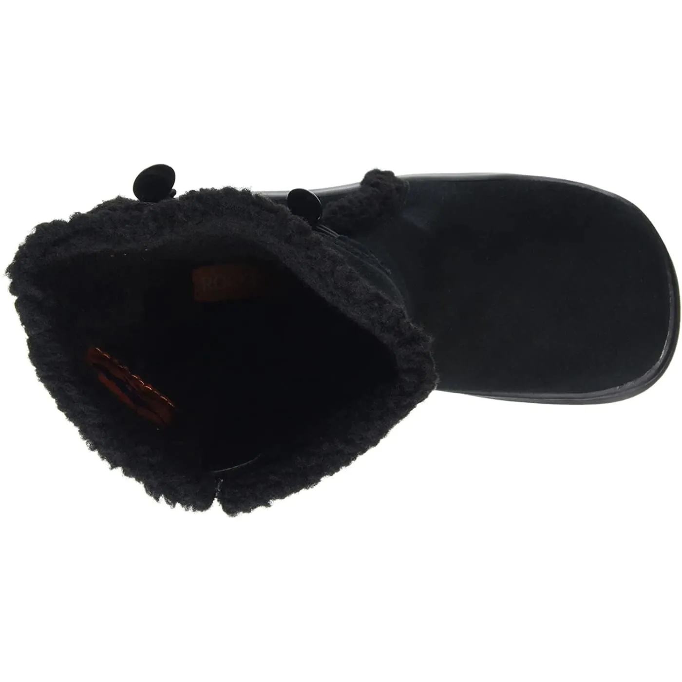 Rocket Dog Slope Black Womens Suede Mid Calf Boots