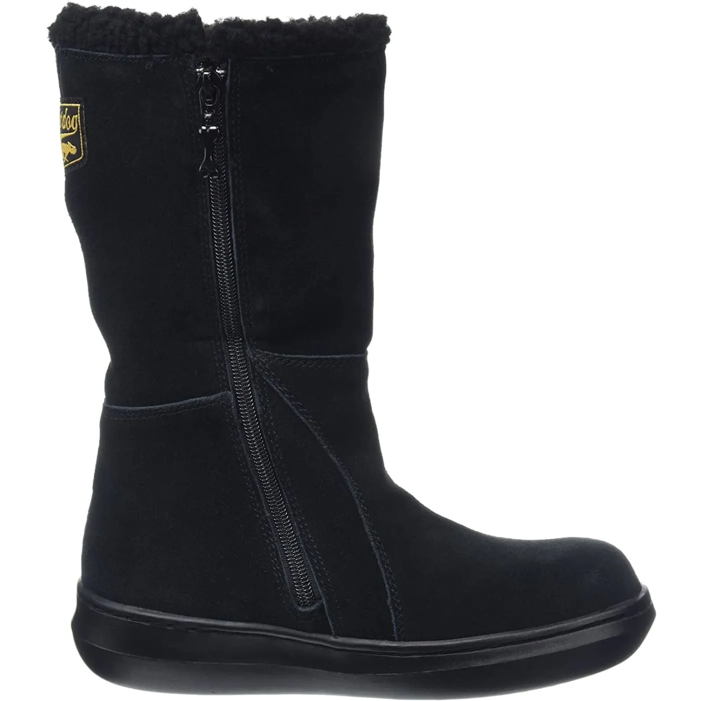 Rocket Dog Slope Black Womens Suede Mid Calf Boots
