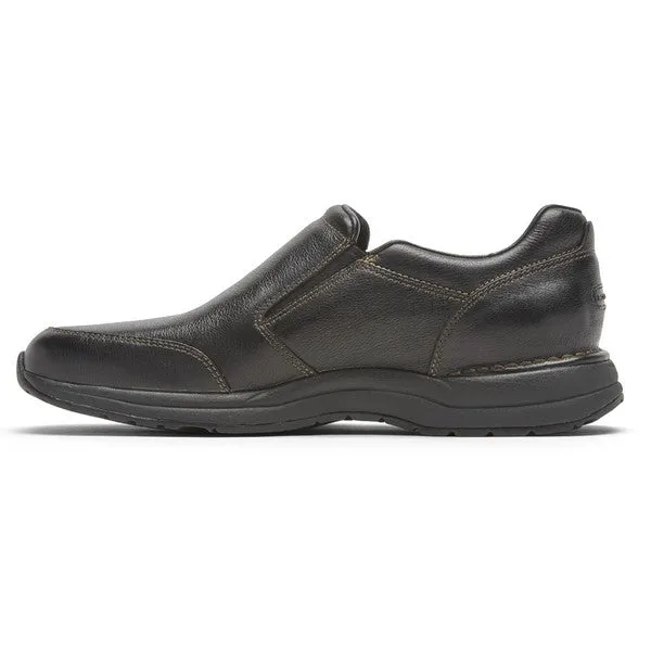 Rockport Men's Edge Hill 2 Double Gore Slip-on Black Leather