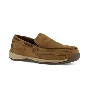 Rockport Slip-on Work Boat Shoe Men's Steel Toe Sailing Club Rk6737 In Brown