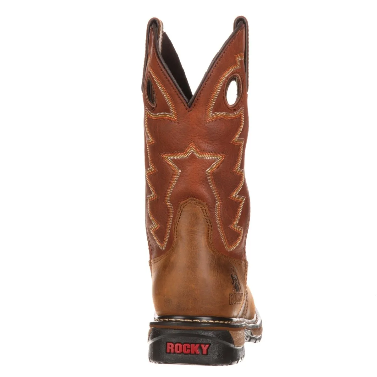 Rocky Original Ride Men's Branson Saddle Roper Waterproof Western Boots Fq0002775 In Brown
